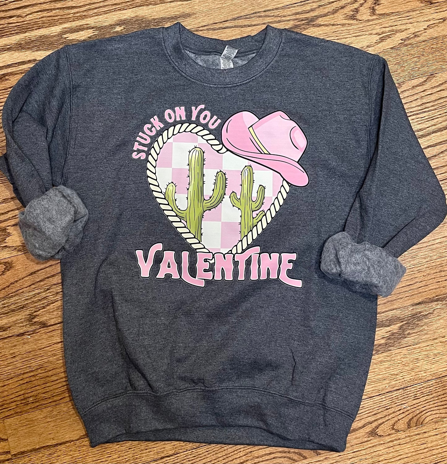 Stuck on You Valentine Top