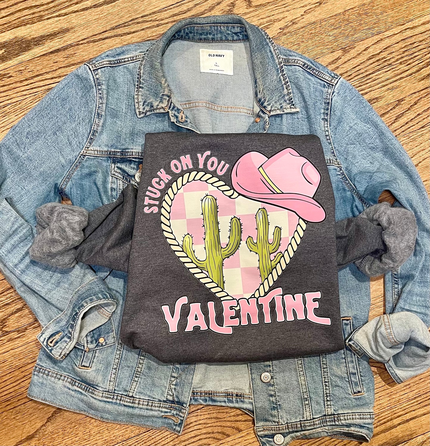 Stuck on You Valentine Top